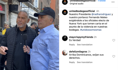Nuestro Presidente @radharodriguez y nuestro portavoz Fernando Mateo exigiéndole a los oficiales electo de Nueva York que tomen carta en el asunto de la violencia en nuestras bodegas